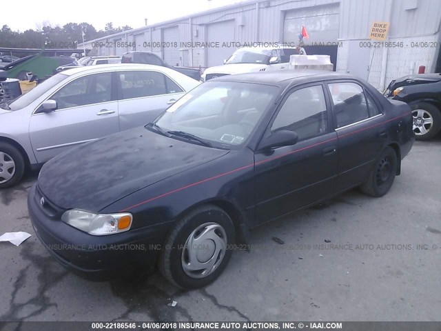 1NXBR12E1YZ406608 - 2000 TOYOTA COROLLA VE/CE/LE 黑色 照片 2