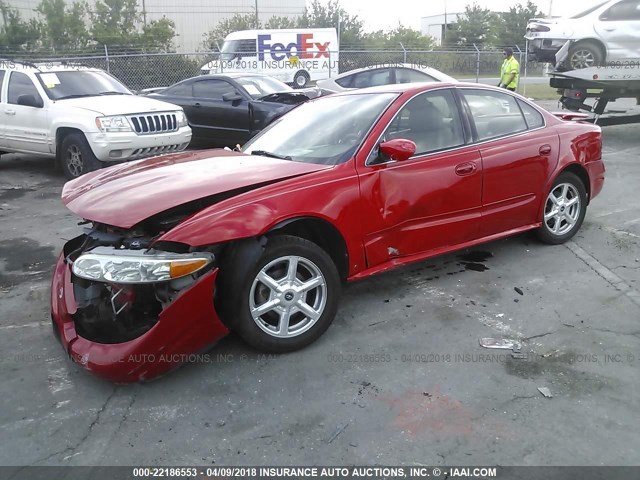 1G3NF52E51C188945 - 2001 OLDSMOBILE ALERO GLS 红色 照片 2