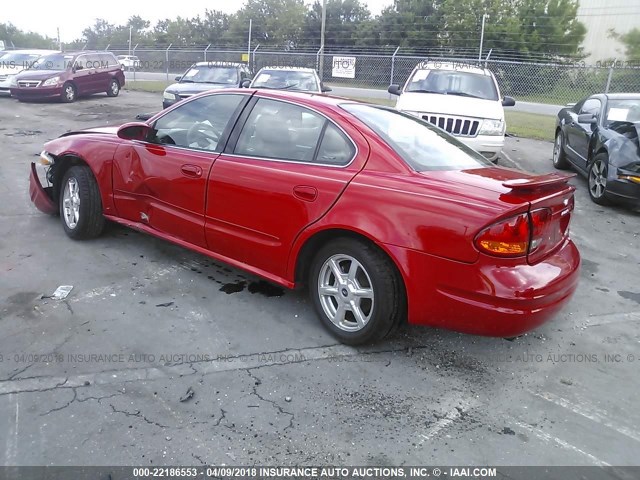 1G3NF52E51C188945 - 2001 OLDSMOBILE ALERO GLS 红色 照片 3