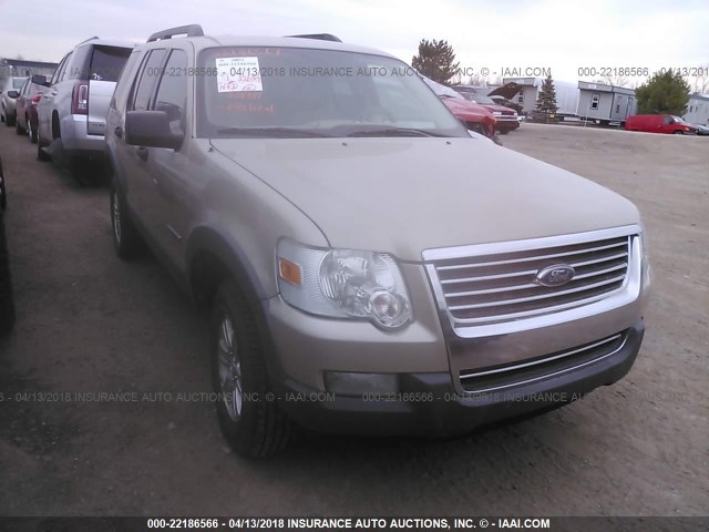 1FMEU73E06UA39677 - 2006 FORD EXPLORER XLT BEIGE photo 1