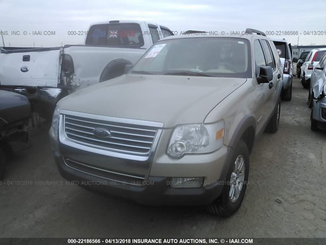 1FMEU73E06UA39677 - 2006 FORD EXPLORER XLT BEIGE photo 2