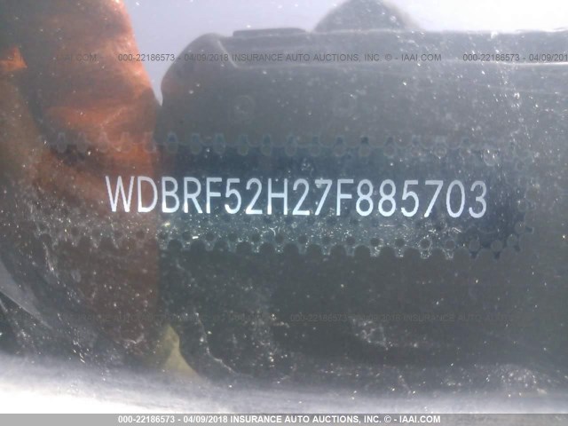 WDBRF52H27F885703 - 2007 MERCEDES-BENZ C 230 SILVER photo 9