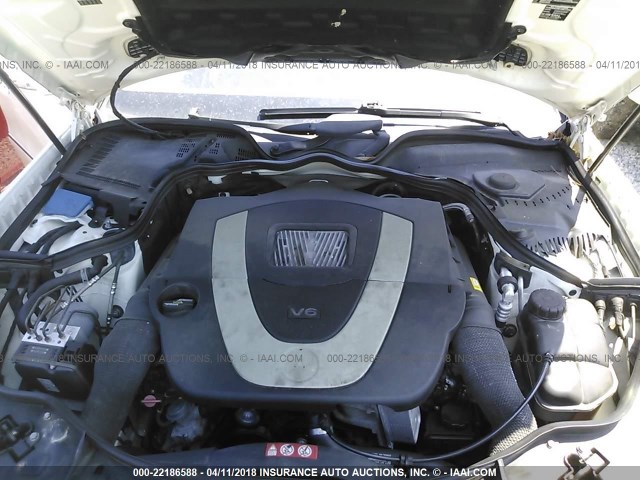 WDBUF87X18B237676 - 2008 MERCEDES-BENZ E 350 4MATIC WHITE photo 10