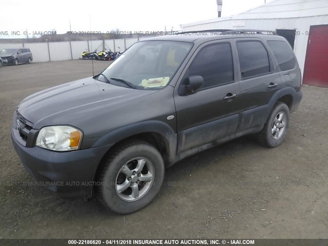 4F2YZ02Z16KM26801 - 2006 MAZDA TRIBUTE I GRAY photo 2