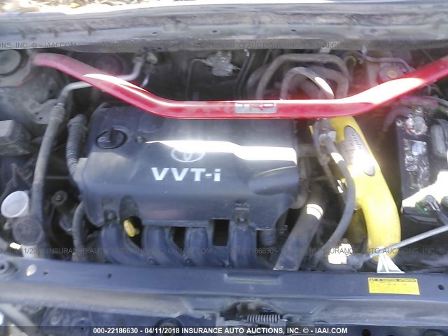 JTLKT334864105567 - 2006 TOYOTA SCION XB შავი ფოტო 10