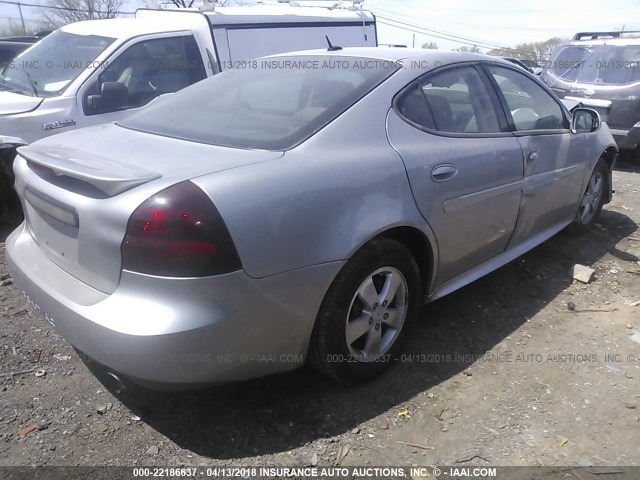 2G2WP552271216089 - 2007 PONTIAC GRAND PRIX SILVER photo 4