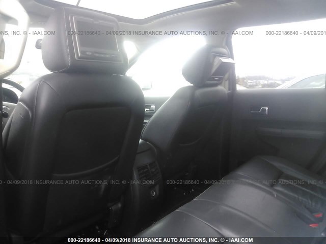 2FMDK39C18BA86869 - 2008 FORD EDGE LIMITED BLACK photo 8