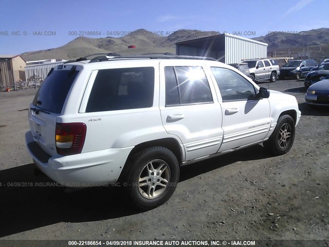 1J4GW68N4XC579741 - 1999 JEEP GRAND CHEROKEE LIMITED WHITE photo 4