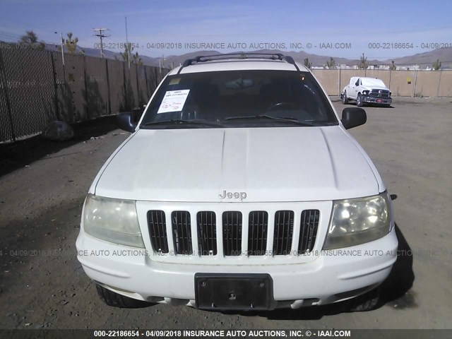 1J4GW68N4XC579741 - 1999 JEEP GRAND CHEROKEE LIMITED WHITE photo 6