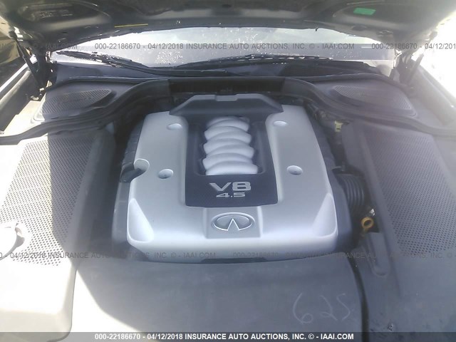 JNKBY01E17M400632 - 2007 INFINITI M45 SPORT GRAY photo 10