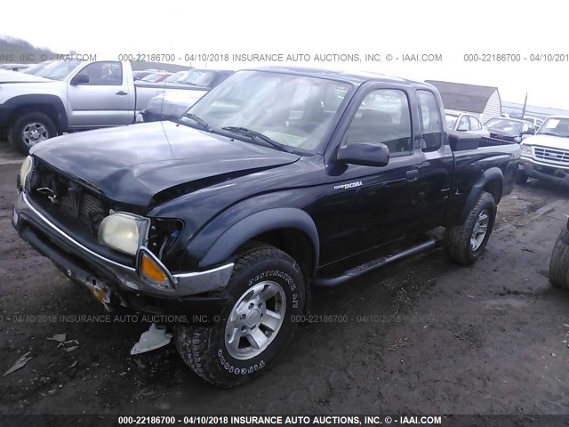 5TESM92N94Z382884 - 2004 TOYOTA TACOMA XTRACAB PRERUNNER შავი ფოტო 2