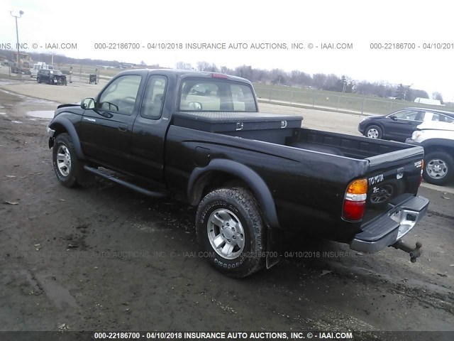 5TESM92N94Z382884 - 2004 TOYOTA TACOMA XTRACAB PRERUNNER შავი ფოტო 3