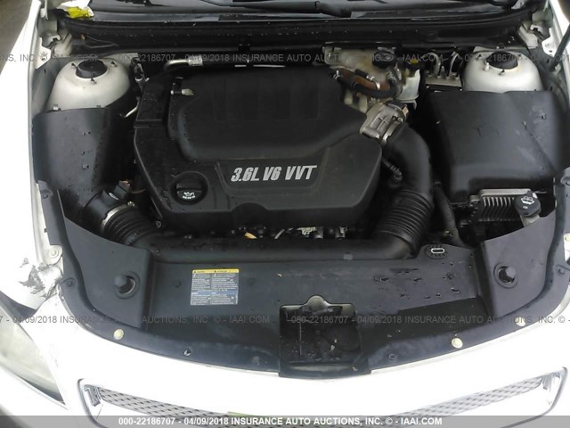 1G1ZK577094181973 - 2009 CHEVROLET MALIBU LTZ 白色 照片 10