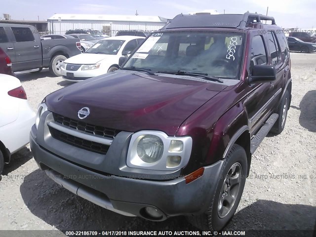 5N1MD28TX2C503550 - 2002 NISSAN XTERRA SE/SC MAROON photo 2