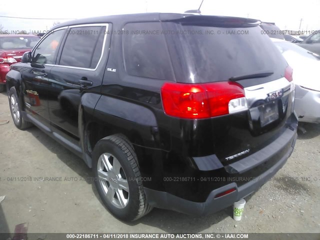 2GKALMEKXF6204337 - 2015 GMC TERRAIN SLE BLACK photo 3