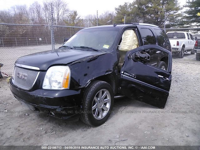 1GKFK63898J103050 - 2008 GMC YUKON DENALI BLACK photo 2