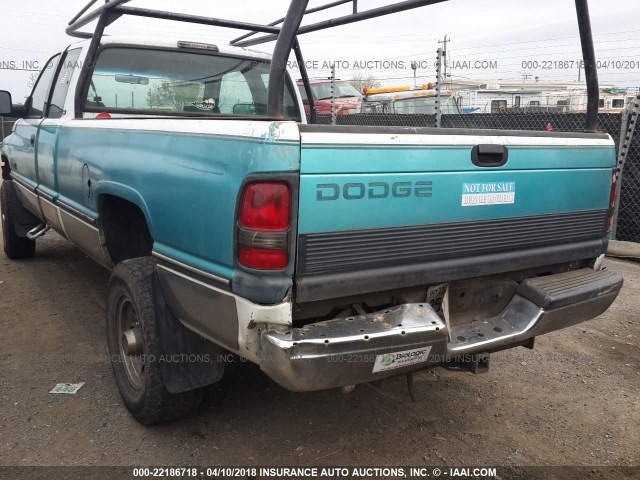 1B7KF23C8TJ196504 - 1996 DODGE RAM 2500 TEAL photo 3