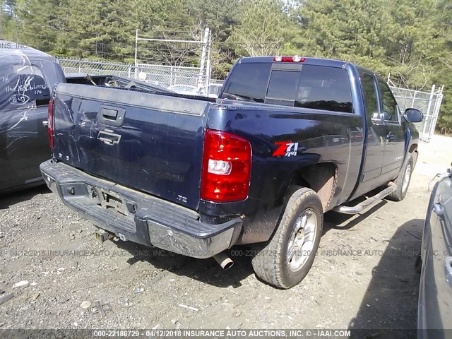 2GCEK19J571500316 - 2007 CHEVROLET SILVERADO K1500 BLUE photo 4