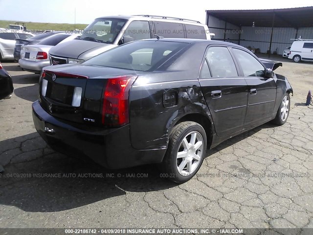 1G6DP567X50134815 - 2005 CADILLAC CTS HI FEATURE V6 BLACK photo 4