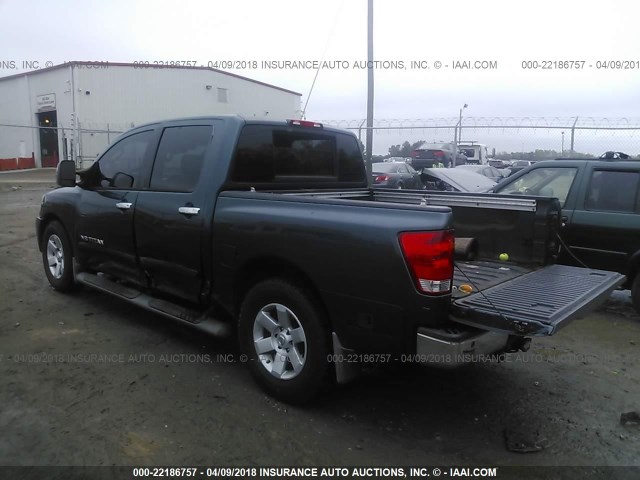 1N6BA07A45N536185 - 2005 NISSAN TITAN XE/SE/LE BLUE photo 3