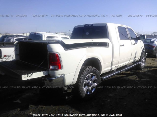 3C6UR5NL9GG244587 - 2016 RAM 2500 LARAMIE WHITE photo 4