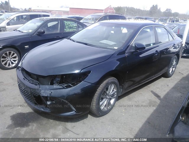 4T1BF1FK8GU246413 - 2016 TOYOTA CAMRY LE/XLE/SE/XSE BLUE photo 2