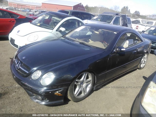 WDBPJ75J56A046883 - 2006 MERCEDES-BENZ CL 500 BLUE photo 2