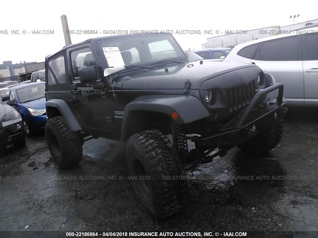 1C4AJWAG7CL131462 - 2012 JEEP WRANGLER SPORT BLACK photo 1