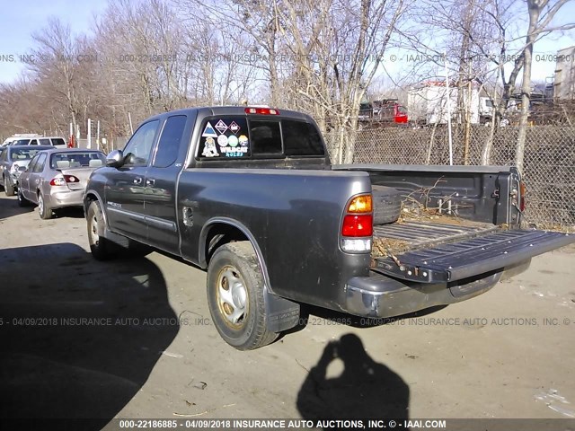 5TBRN34173S341385 - 2003 TOYOTA TUNDRA ACCESS CAB SR5 GRAY photo 3