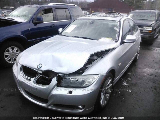 WBAPK5G59BNN30249 - 2011 BMW 328 XI SULEV SILVER photo 2