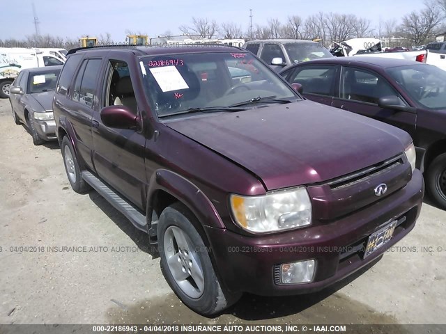 JNRDR09Y72W263750 - 2002 INFINITI QX4 MAROON photo 1