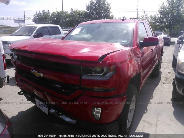 1GCVKREC0GZ418751 - 2016 CHEVROLET SILVERADO K1500 LT RED photo 2