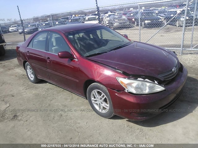 4T1BE32KX4U343631 - 2004 TOYOTA CAMRY LE/XLE/SE მუქწითელი ფოტო 1