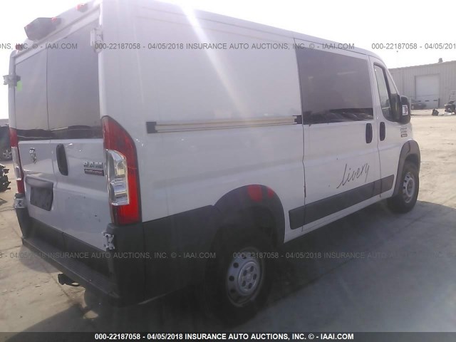 3C6TRVAG4FE513688 - 2015 RAM PROMASTER 1500 1500 STANDARD WHITE photo 4