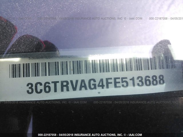 3C6TRVAG4FE513688 - 2015 RAM PROMASTER 1500 1500 STANDARD WHITE photo 9