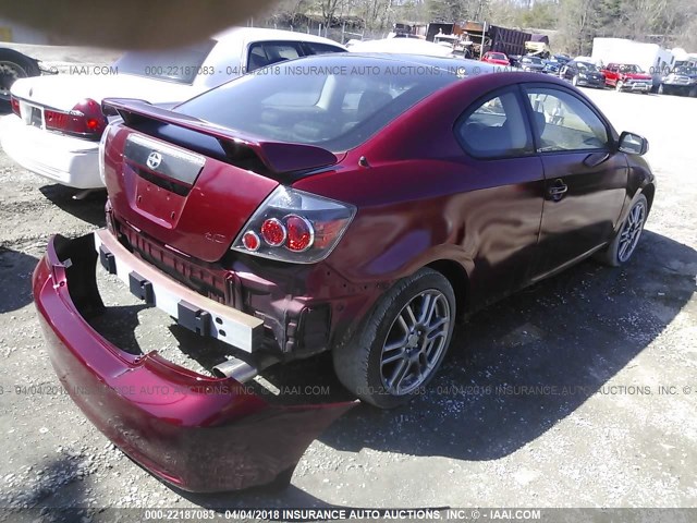 JTKDE3B75A0304076 - 2010 TOYOTA SCION TC 红色 照片 4