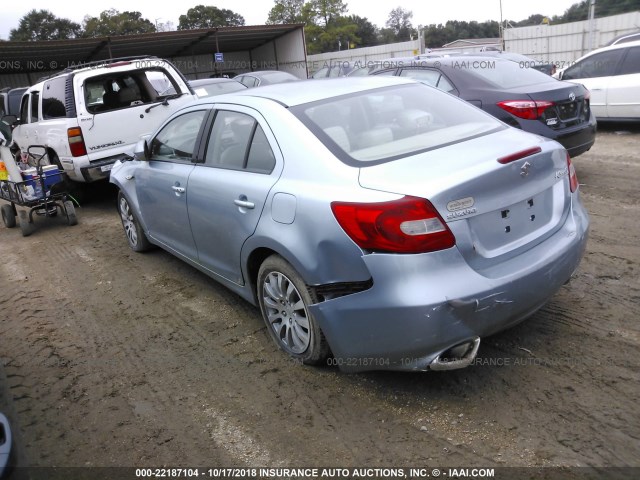 JS2RE9A32A6101518 - 2010 SUZUKI KIZASHI SE BLUE photo 3