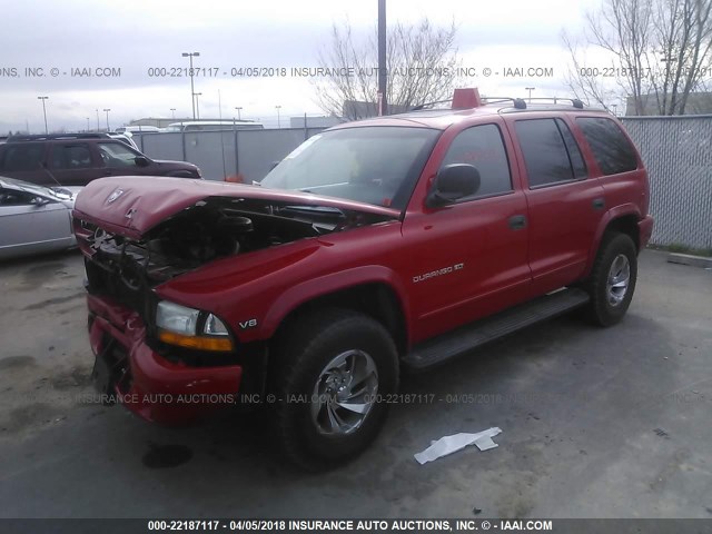 1B4HS28Y5XF677035 - 1999 DODGE DURANGO RED photo 2