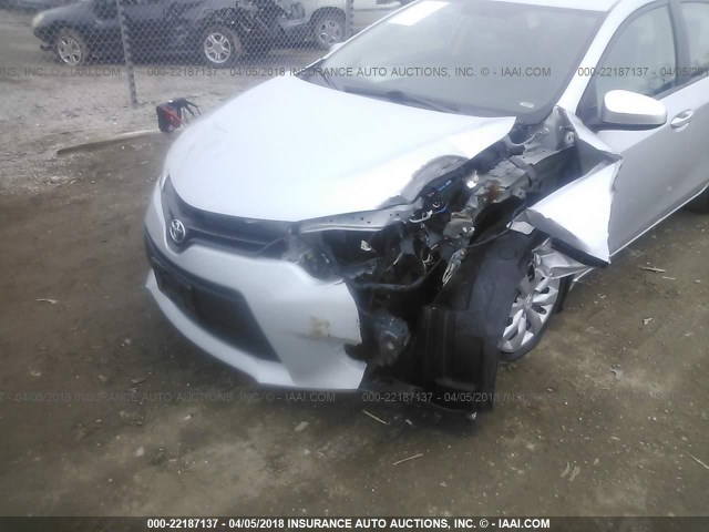 2T1BURHE3EC129302 - 2014 TOYOTA COROLLA L/LE/LE PLS/PRM/S/S PLS SILVER photo 6