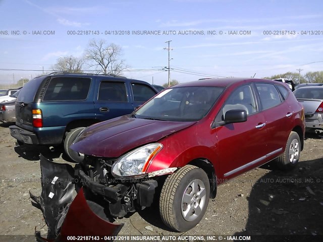 JN8AS5MT8BW184365 - 2011 NISSAN ROGUE S/SV/KROM RED photo 2