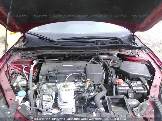 1HGCR2F54GA106717 - 2016 HONDA ACCORD SPORT 红色 照片 10