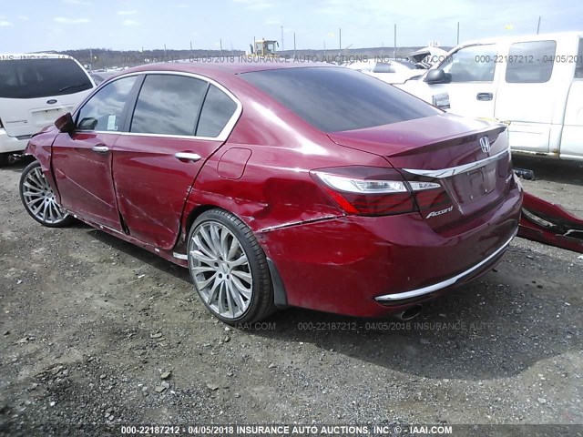 1HGCR2F54GA106717 - 2016 HONDA ACCORD SPORT 红色 照片 3
