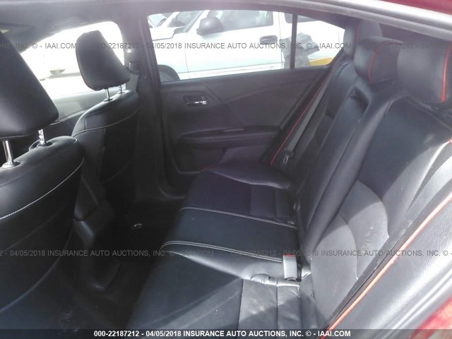 1HGCR2F54GA106717 - 2016 HONDA ACCORD SPORT 红色 照片 8