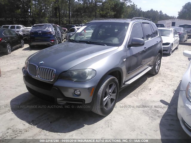 5UXFE83558L164337 - 2008 BMW X5 4.8I GRAY photo 2