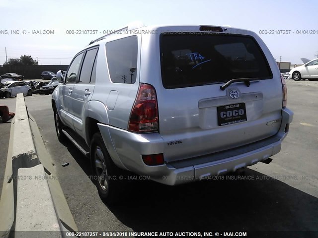 JTEZU14RX40034328 - 2004 TOYOTA 4RUNNER SR5/SPORT SILVER photo 3