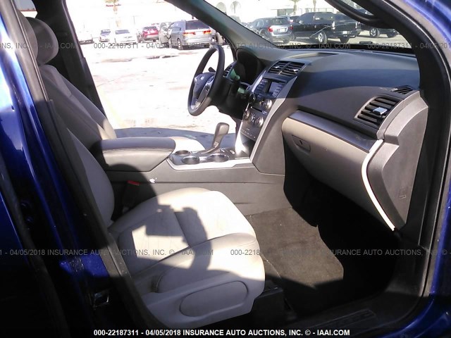 1FM5K7B83FGC60674 - 2015 FORD EXPLORER BLUE photo 5