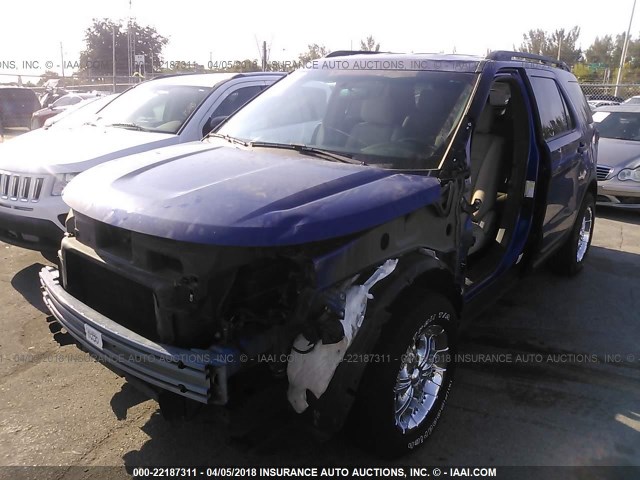 1FM5K7B83FGC60674 - 2015 FORD EXPLORER BLUE photo 6