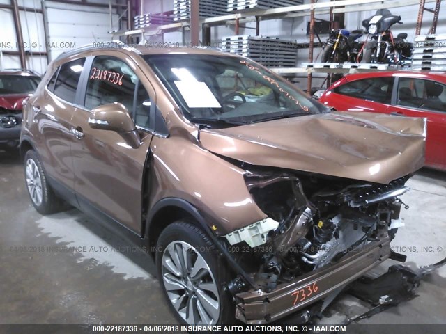 KL4CJASB7HB065209 - 2017 BUICK ENCORE PREFERRED BROWN photo 1