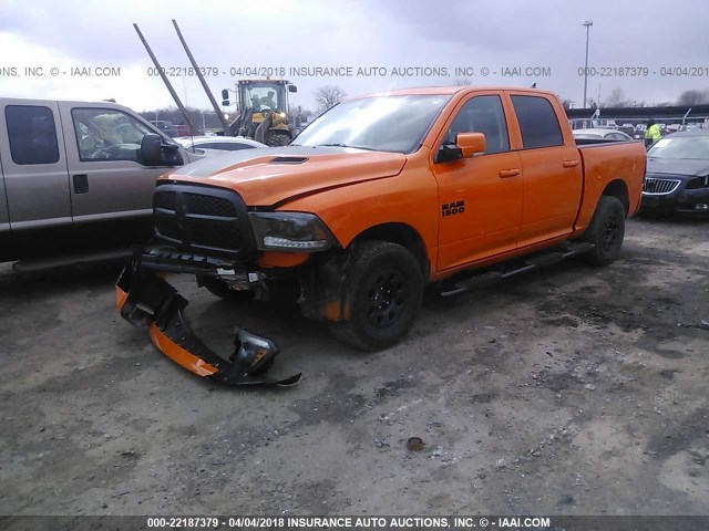 1C6RR7MT2FS683074 - 2015 RAM 1500 SPORT ORANGE photo 2