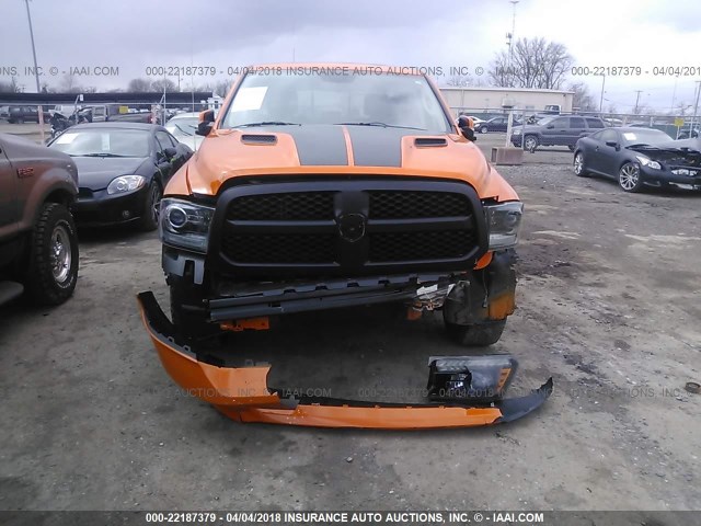 1C6RR7MT2FS683074 - 2015 RAM 1500 SPORT ORANGE photo 6